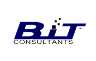 BIT Consultants logo with digital squares.