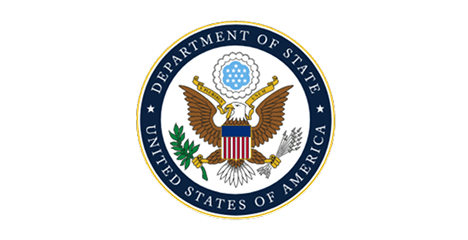 Seal of the U.S. Department of State.