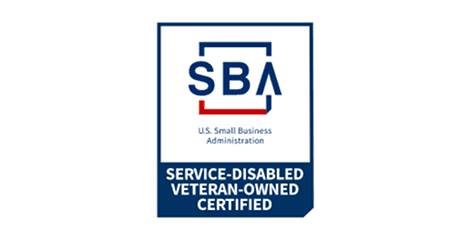 SBA Service-Disabled Veteran-Owned Certified badge.