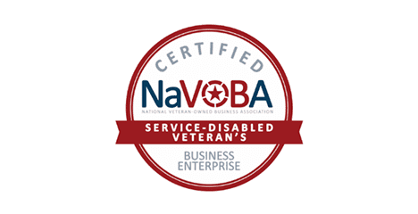 Certified service-disabled veteran's business enterprise logo.