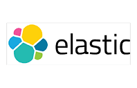 Elastic logo with colorful abstract design.