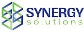 Logo of Synergy Solutions with a modern geometric design.