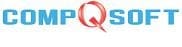 Logo of CompQSoft with stylized text and a red 'Q'.