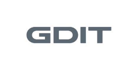 Logo with stylized text on a gray background.