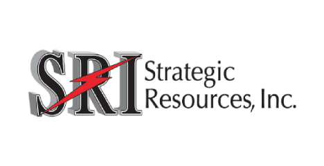 Logo with 'SRI' and a red swoosh, alongside 'Strategic Resources'.