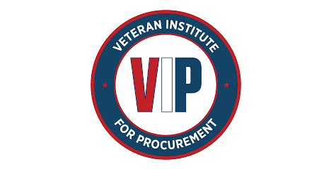 Veteran Institute for Procurement logo with VP initials.